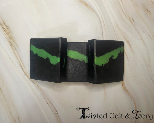 Charcoal & Green Clay Body Bar (limited)